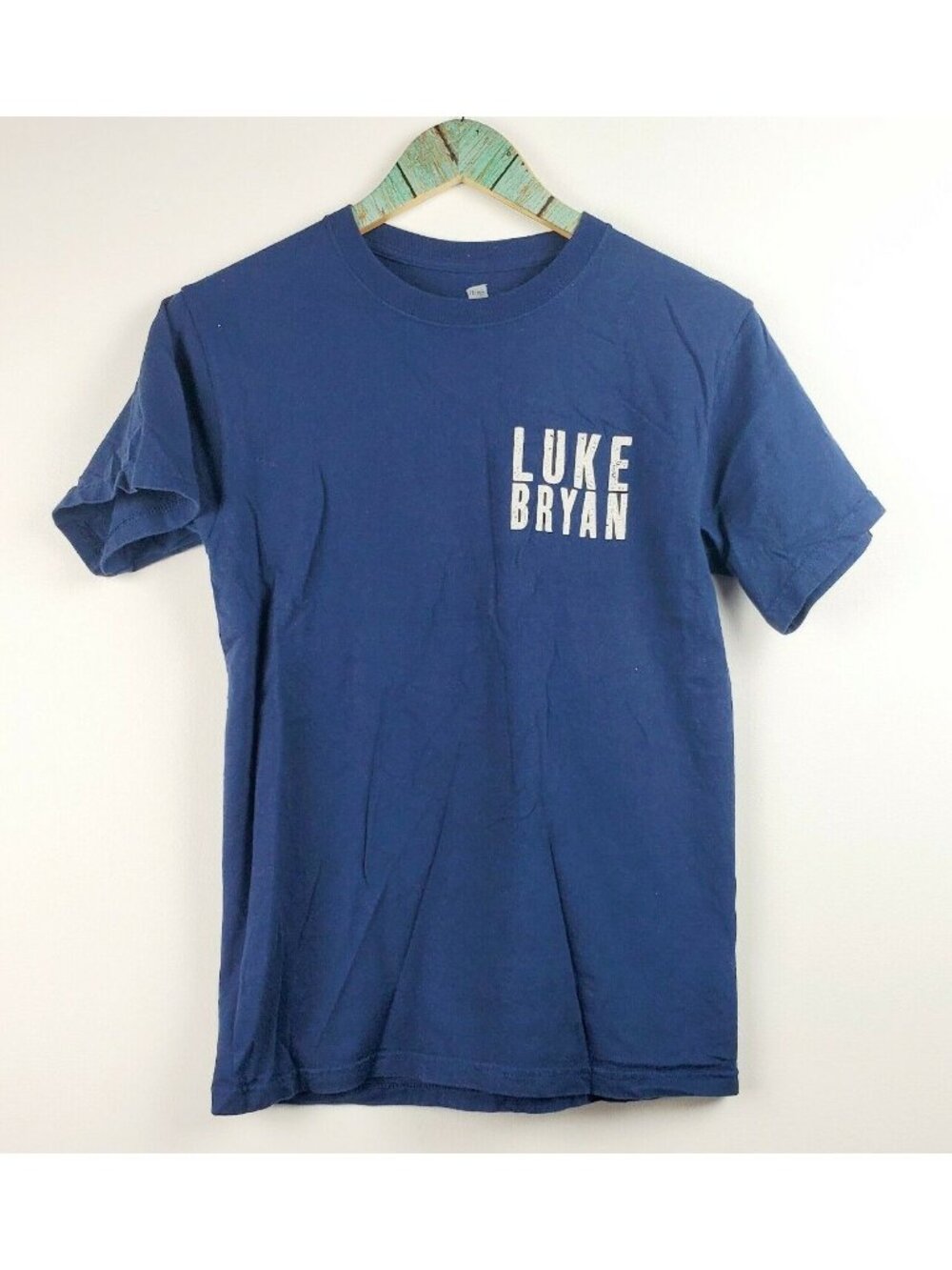 Luke Bryan Men's Girl I'm a Little Drunk On You Tour Blue T-Shirt Size S EUC